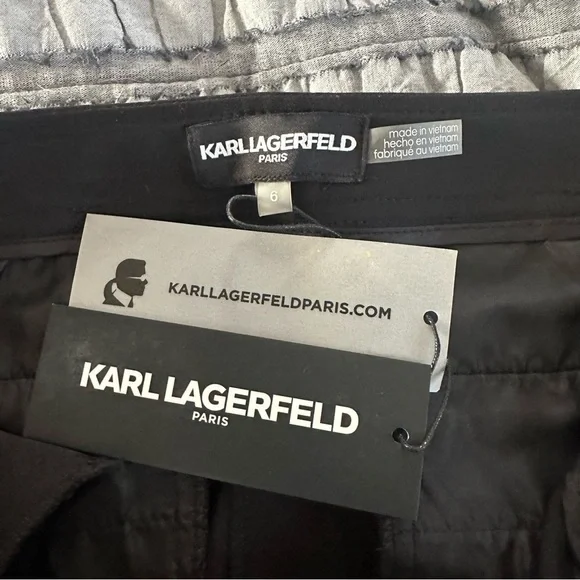 KARL LAGERFELD Black High waisted slacks - Picture 5 of 8